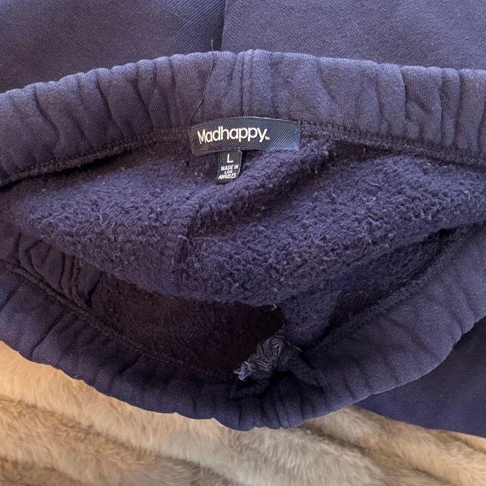 Madhappy Navy Joggers with Optimist Logo - Picture 5 of 5